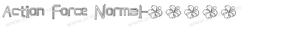 Action Force Normal字体转换